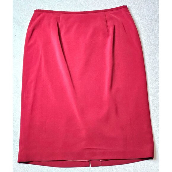 East 5th Womens Red Suit Set With Paisley Scarf & Nanotex Fabric 16T - Picture 13 of 16